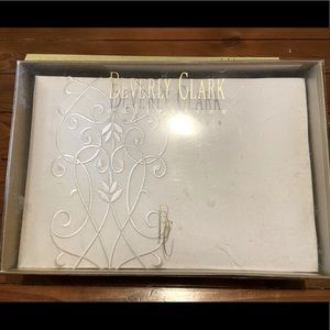 Beverly Clark Florenzia wedding guestbook -Ivory